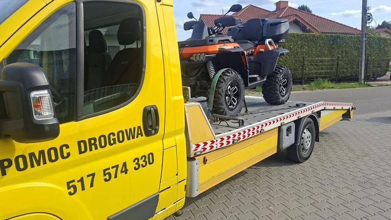 Transport quada na lawecie — Pomoc Drogowa Pabianice